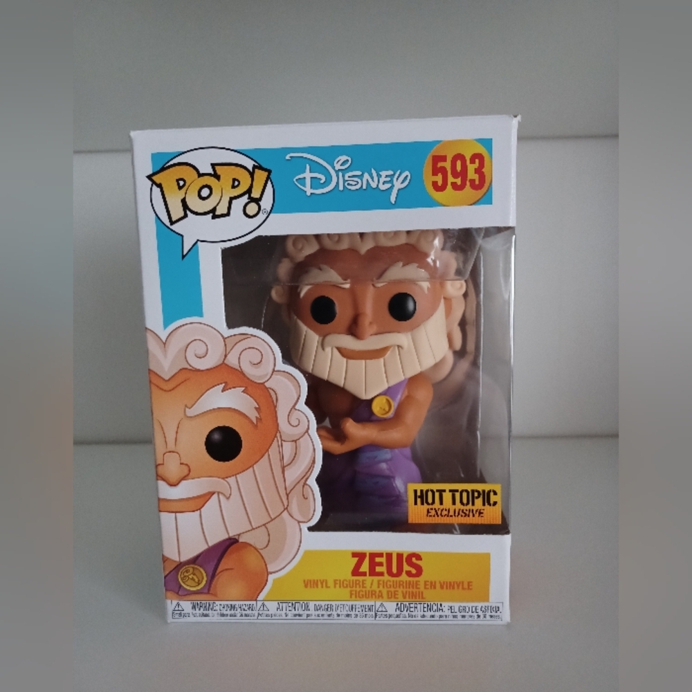 Disney Zeus From Hercules 593 Vinyl Figure Funko Pop Toy Collectible